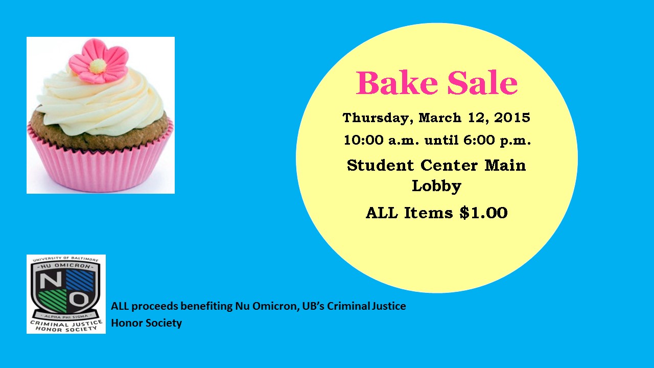Nu Omicron Bake Sale